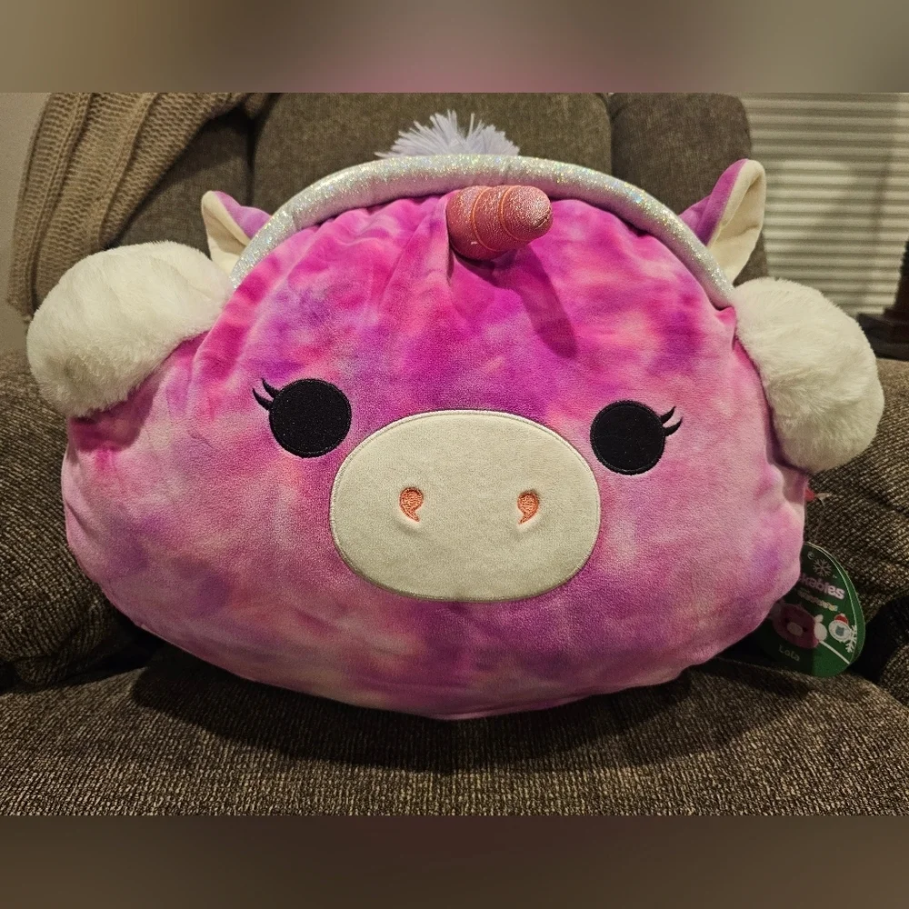 Squishmallows Lola Stackable Tie Dye Unicorn Plush Toy 18 Inch